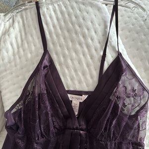Cacique Purple Lace Negligee 18/20 NWOT